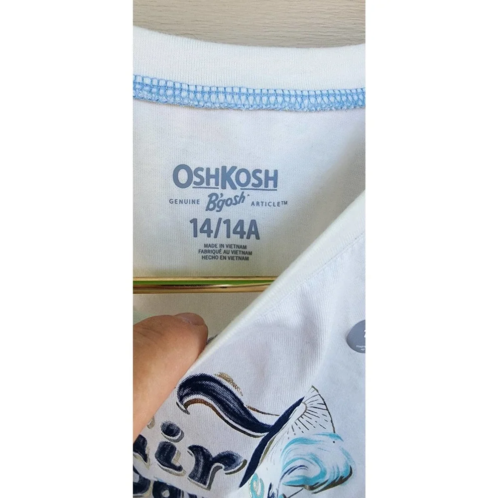 NWT New OshKosh Girls Summer Beach Girls Make Waves Tank Size‎ 14